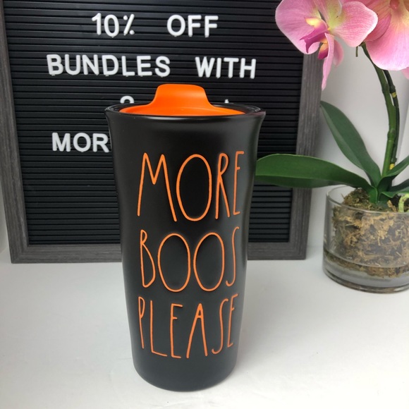 Rae Dunn Other - NEW Rae Dunn MORE BOOS PLEASE cup tumbler